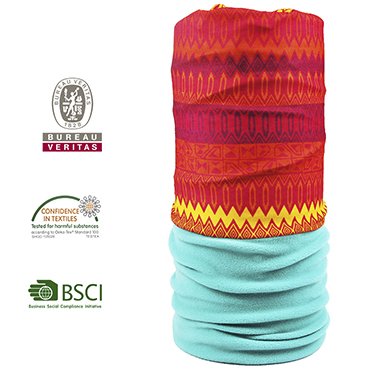 Multifunktionstuch mit Fleece