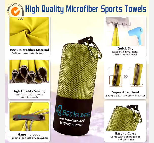 Microfasertuch, Sporttuch