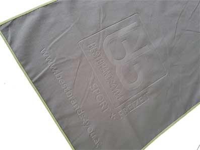 Microfasertuch mit Prägung