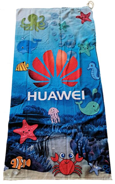 Strandtuch als Tasche mit Kordel bedrucken lassen