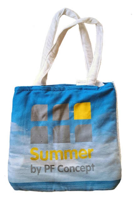 Tasche und Frotteetuch in Einem incl. Fotodruck,