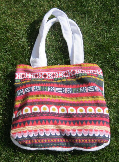 Beach Towels & Bag zum Baden, Frotteehenkel und Druck