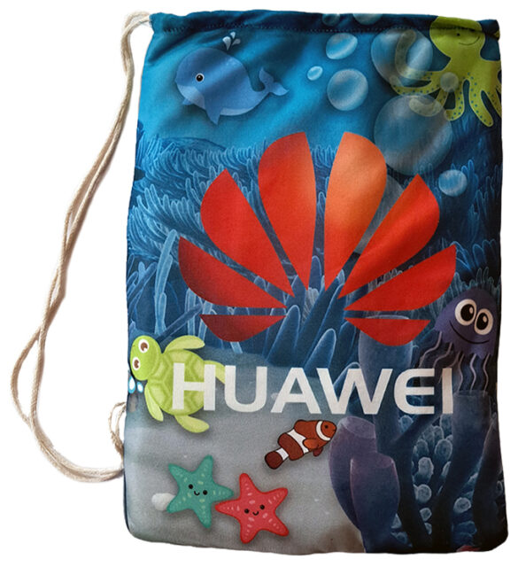 Strandtuch als Tasche mit Fotodruck